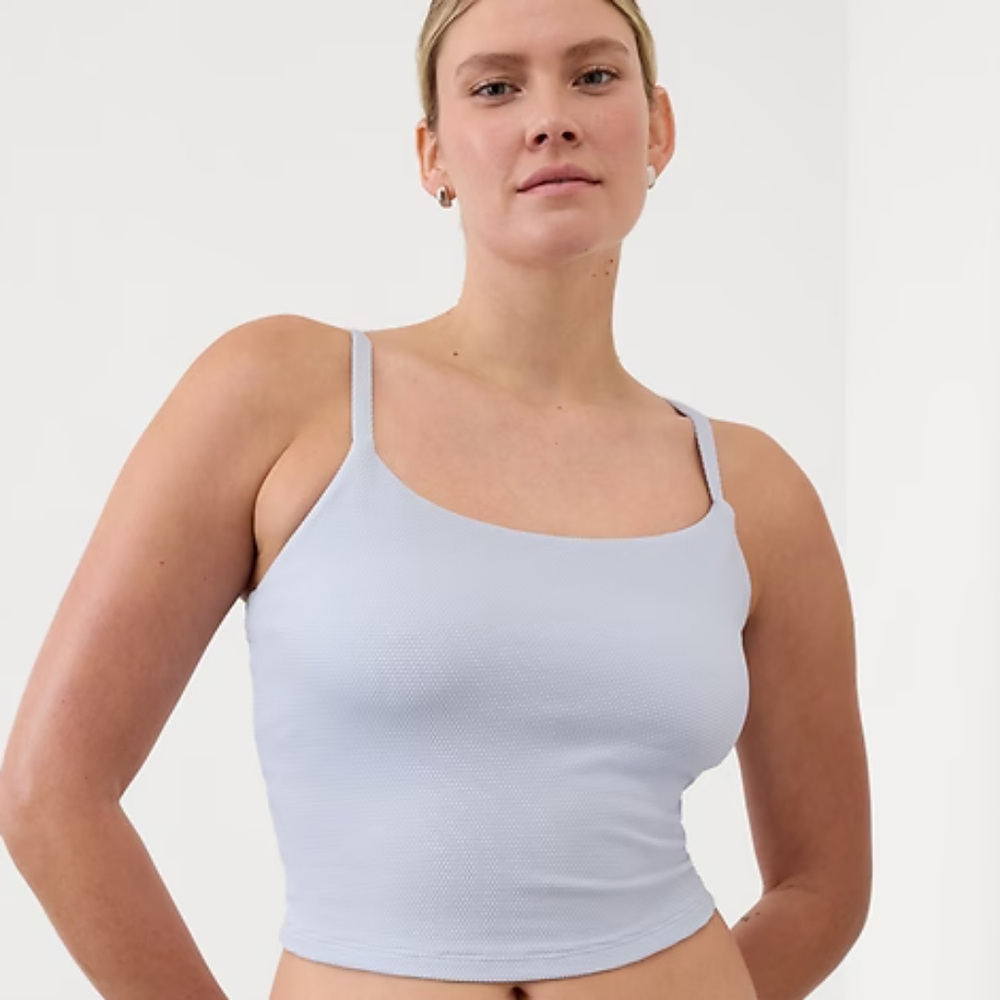 Athleta | Scoop Pique Crop Bikini Top